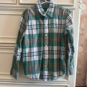 Gap Kids Boys Plaid Button Down Shirt